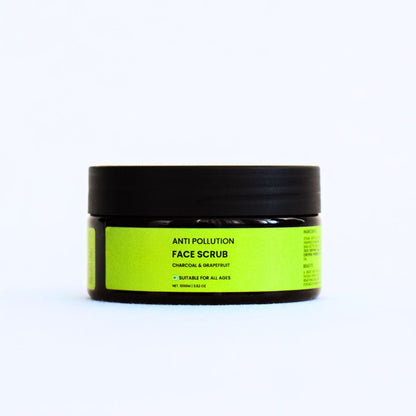 Anti Pollution Face Scrub with Charcoal & Grapefruit